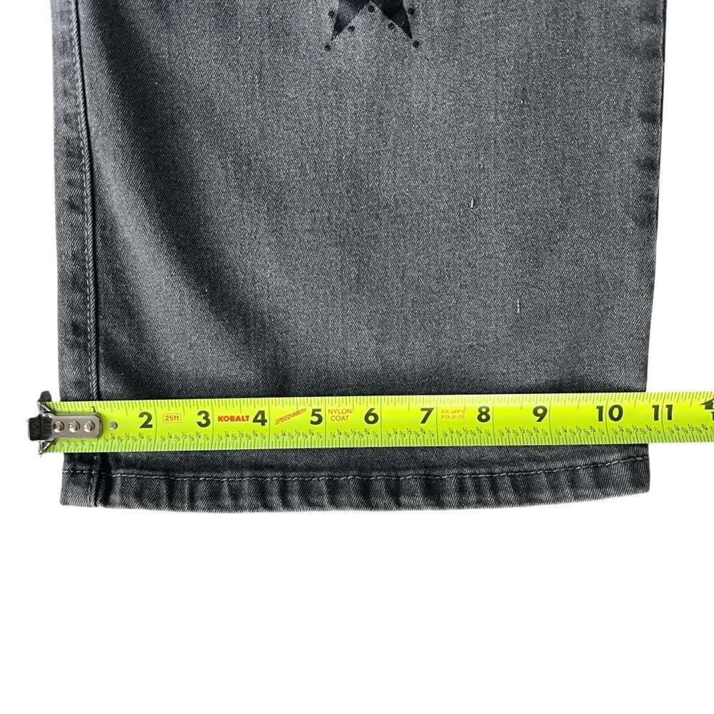 Hot Topic Gray Star Cargo Pants Womens 13 Grunge 90s Y2K Inspired High Rise - Picture 13 of 13